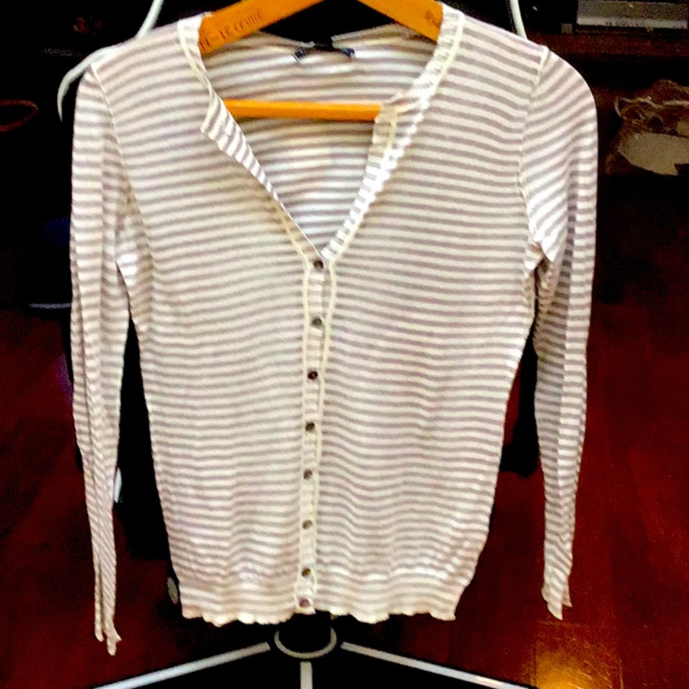 New Banana Republic striped cardigan